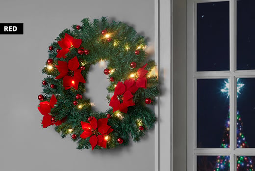 9FT-Pre-Lit-Christmas-Garland-with-Lights-Door-Wreath-Xmas-Fireplace-Decor-LED-6