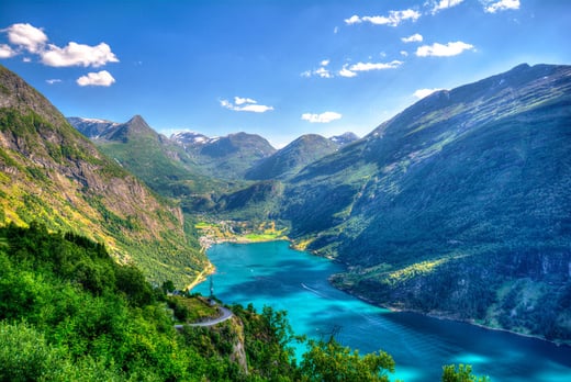 Norweigan Fjords Stock Image