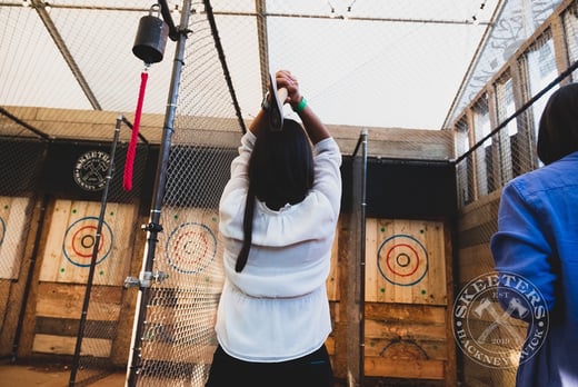 90-Minute Axe Throwing Lane –  Games and Mini Tournaments - Hackney Wick 