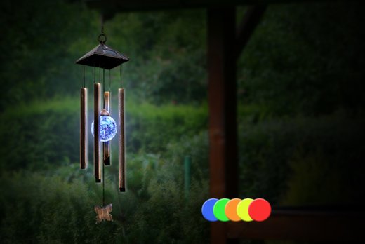 Solar-Powered Colour-Changing Wind Chime Light | Newcastle | Wowcher