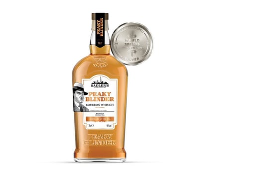 Sadler's Peaky Blinder Irish Whiskey or Bourbon and 6 Shot Glasses