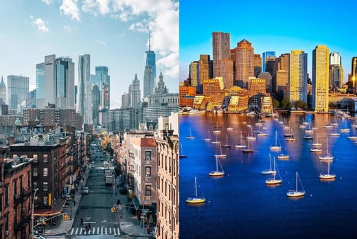 Boston/NY Stock Split Image