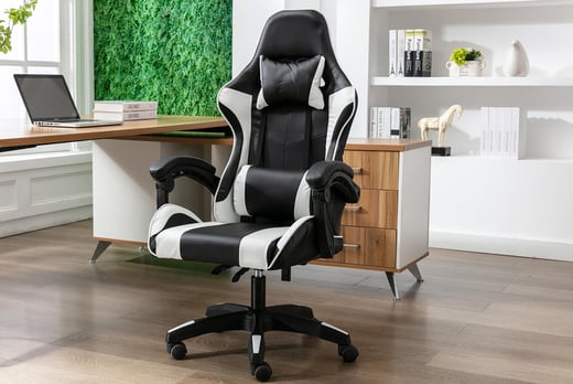 Reclining-Gaming-Chair-Black-and-White-1
