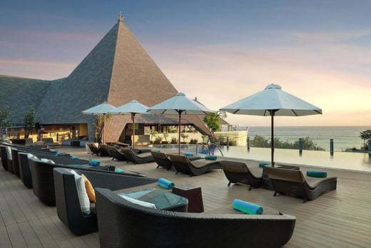 The Kuta Beach Heritage Hotel Bali - sun loungers