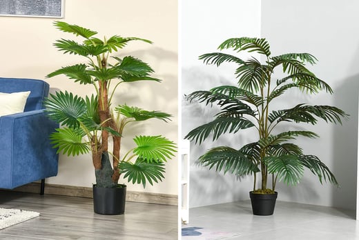 Artificial Tropical Palm Plant Deal - Wowcher