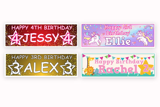 Kid's-Personalised-Birthday-Banners---10-designs!2