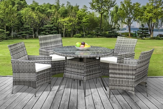 wowcher rattan dining set