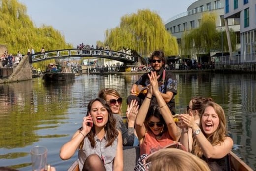 The Music Boat Ticket – Up To 7 People – Camden Lock