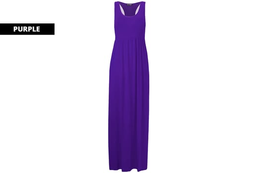 Jersey Maxi Dress- 12 Colours Deal - Wowcher