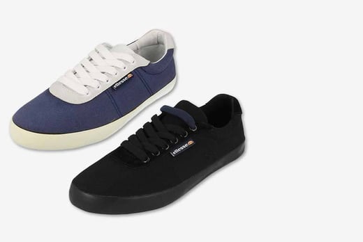 ellesse canvas trainers