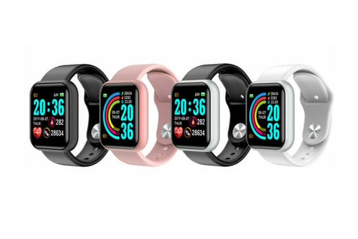 IOS Compatible Unisex Smart Watch 4 Colours Offer Wowcher