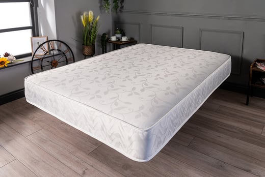 damask quilted open coil spring mattress