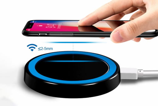 2 Wireless Charging Pads - iOS & Android Compatible Deal - Wowcher