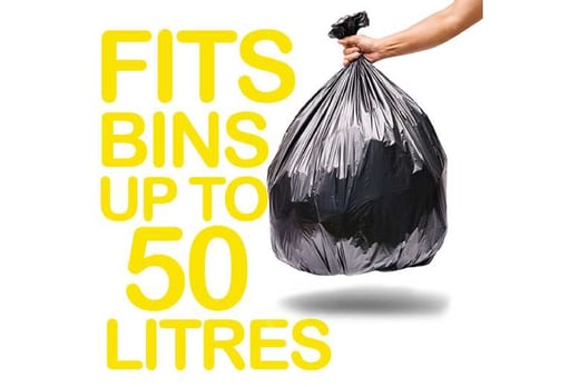 80 Strong Refuse Sacks Bin Dustbin Liner Rubbish Bags 50 Litre Large Size UK 