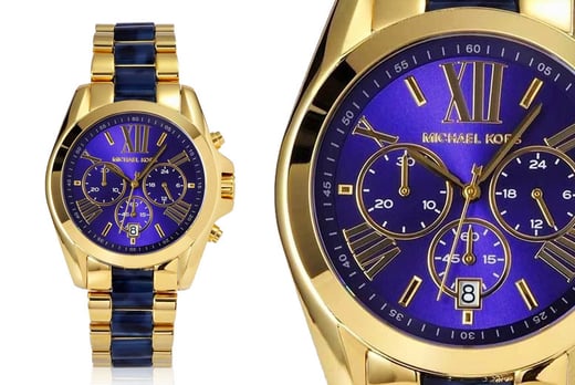 Michael Kors Bradshaw Chronograph Quartz Blue Dial Watch MK6723   Walmartcom