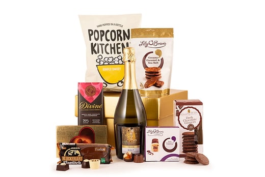 An Easter sparkle hamper with fizz including eight items from Personalise My Gifts (was £50) OR redeem towards another available deal