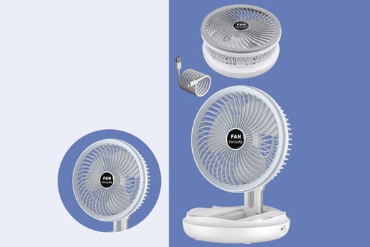 rechargeable fan and led light