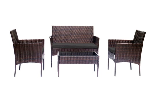 4-Seater Mixed Rattan Garden Furniture Set Offer - LivingSocial