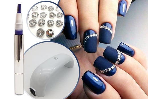 Uv Led Nail Lamp 3pc Gel Kit Wowcher