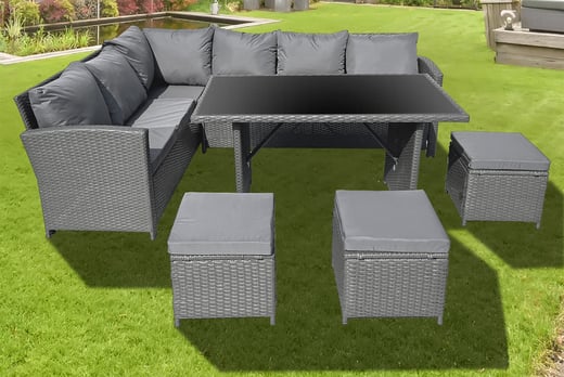 wowcher 10 seater rattan