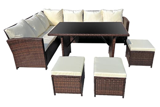 wowcher 10 seater rattan