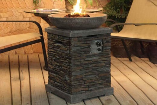Stone Gas Fire Pit Heater Deal, Stone Gas Fire Pit Kit Uk