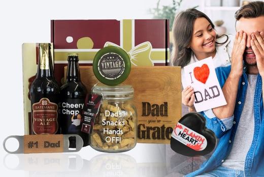 Cheese and Beer Hamper - 7 Items - Perfect Father's Day Gift 