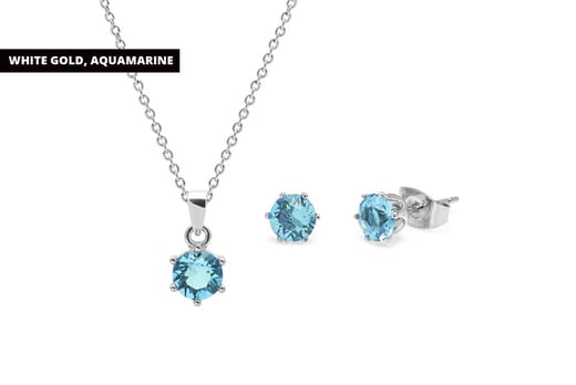 18K-Gold-plated-Luxury-crystal-Earrings-and-Necklace-AQUAMARINE