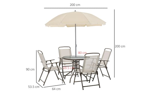 6 piece value patio set