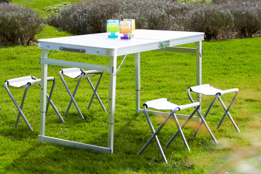 Outdoor-Dining-Folding-Camping-Table-With-4-Portable-Chairs-lead-image