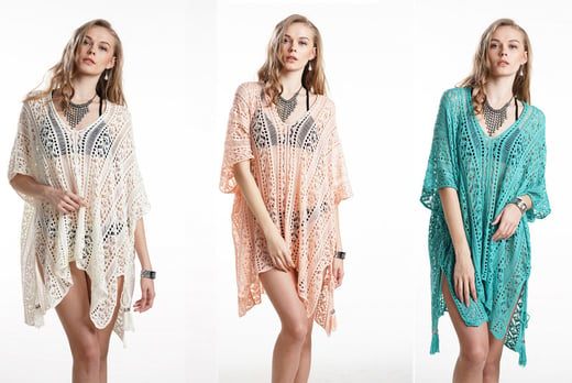 Women’s Knit Beach Cover Up Offer LivingSocial