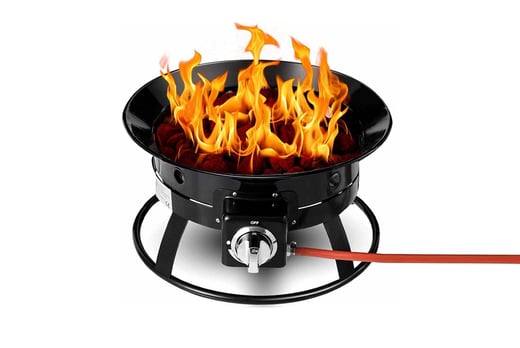 Outdoor Gas Fire Pit Bowl Deal Wowcher, What To Fill Gas Fire Pit With Stove