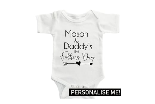 My-Rocking-Kids-Kid-and-Daddy's-First-Father's-Day-Personalised-Baby-Bodysuit-1