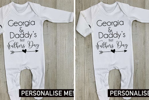 My-Rocking-Kids-Kid-and-Daddy's-First-Father's-Day-Personalised-Baby-Rompersuit-1