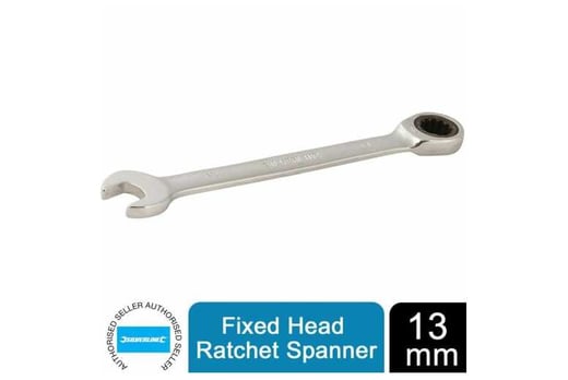 13mm SILVERLINE 245073 POLISHED FIXED HEAD RATCHET SPANNER Combination Wrench 