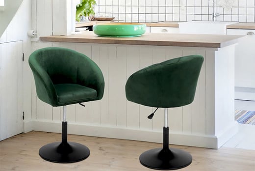 Adjustable-Dark-Green-Bar-Chair-5
