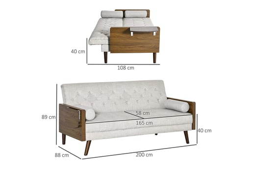 3 seater sofa bed weight
