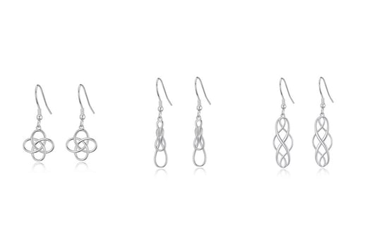 Sterling-Silver-Celtic-Dangle,-Knot,-Drop-Earrings-2