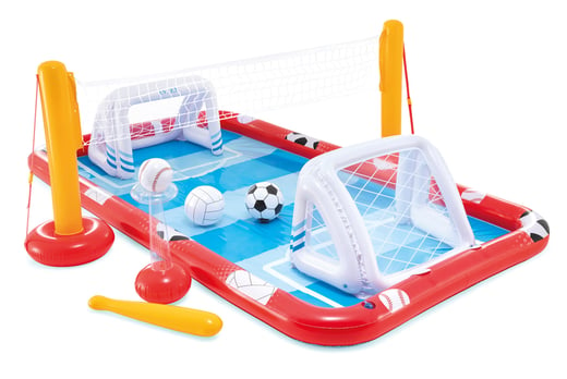 Pool Soccer Game Inflatable Beach Toys Handball Water Sports Door Water Inflatable Toy Pool Water Game Family Fun Soccer Game Goal Post PVC Footable Net Outdoor Fun Playset for Adults Kids 