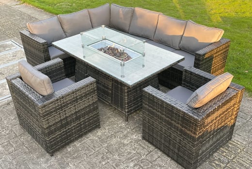 8 Seater Garden Rattan Set Offer - LivingSocial