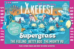  Lakefest 2022 Sunday Day Ticket with One Night Camping and Parking
