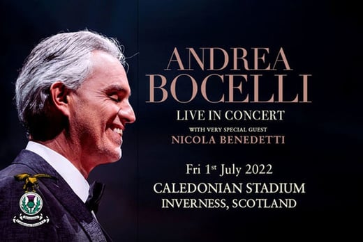 Andrea Bocelli Tickets Voucher – Inverness
