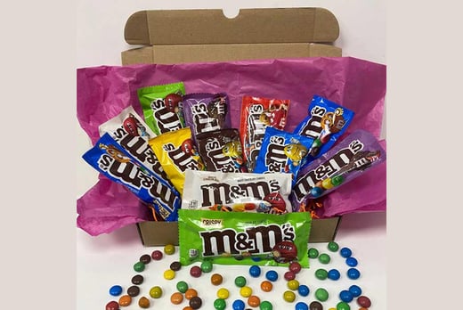 M & M Chocolate Hamper with Personalised Message