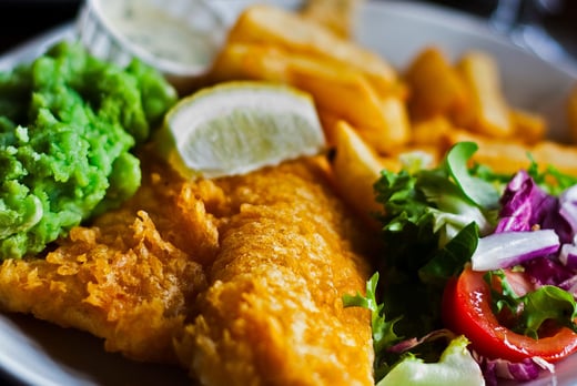 Fish and Chips with a soft drink - up to 6 people - Bournemouth