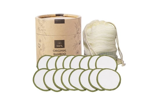 green reusable makeupreomver pads