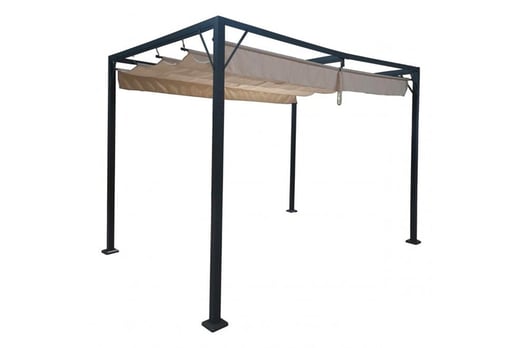 Metal Gazebo w/ Retractable Roof Offer - Wowcher