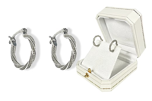 Natural-Diamond-Twist-Design-Hoop-Earrings-1