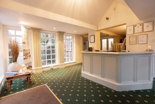 Wincham Hall Country Hotel - front desk