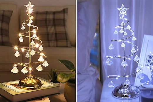 Luxury Crystal Christmas Tree Lamp Deal - Wowcher