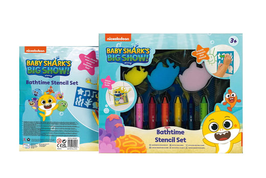 Baby Shark Bath-time Stencil Set Deal - LivingSocial